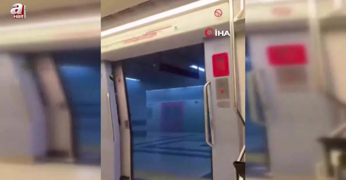 Batıkent metro istasyonunda yangın paniği!