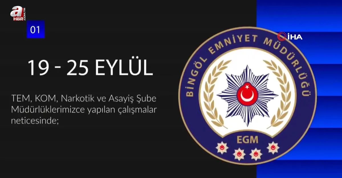 Bingöl'de 50 şüpheli yakalandı