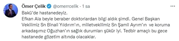 AK Parti Genel Başkan Vekili Binali Yıldırım Azerbaycan’da trafik kazası geçirdi! İşte ilk görüntüler | Sağlık durumu nasıl?