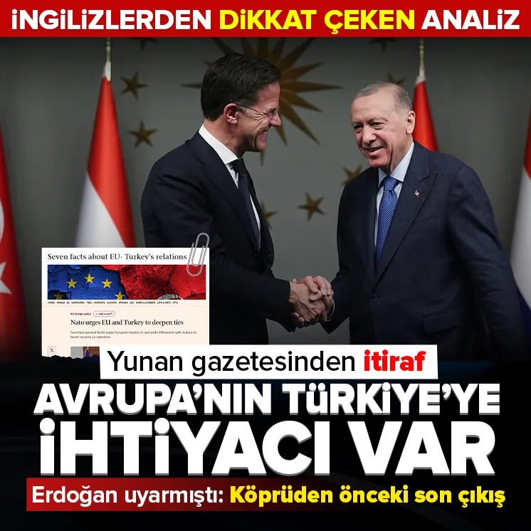 NATO’dan çağrı: Avrupa’nın Türkiye’ye ihtiyacı var