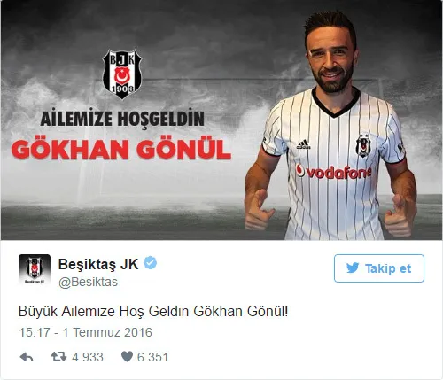 Fenerbahçe'den Gökhan'a 'gönül'lü gönderme! - 1