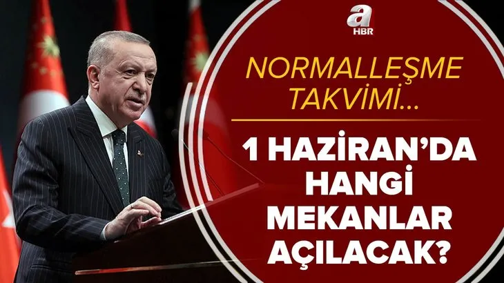 SON DAKİKA! 1 Haziran’da nereler açılacak? Normalleşme takvimi ile hangi iş yerleri, mekanlar açılacak?