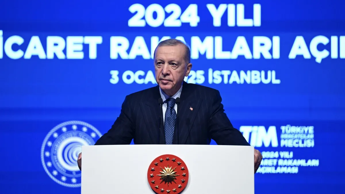 Başkan Erdoğan 2024 yılı ihracat açıklaması: Cumhuriyet tarihi rekoruna imza attık