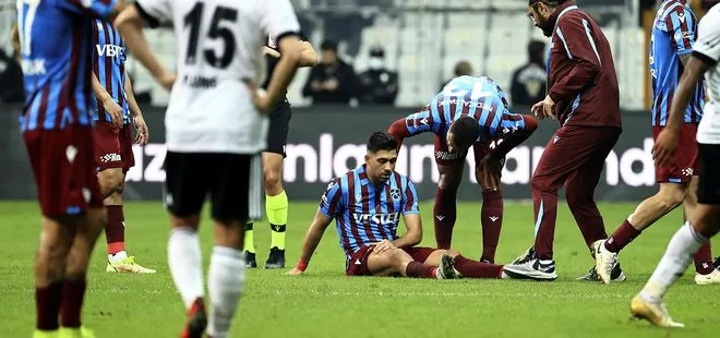 Son dakika: Beşiktaş-Trabzospor derbisinde şok sakatlık! Yıldız futbolcu maça devam edemedi