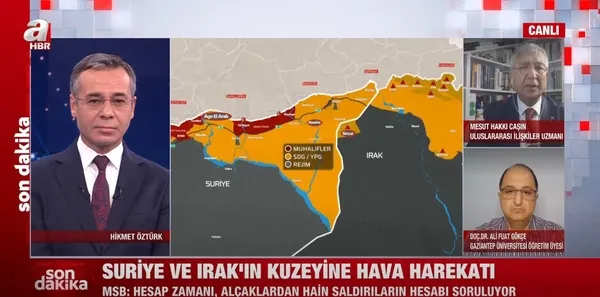 Son dakika: TSK’ya ait savaş uçakları Suriye’deki PKK/YPG mevzilerini vurdu