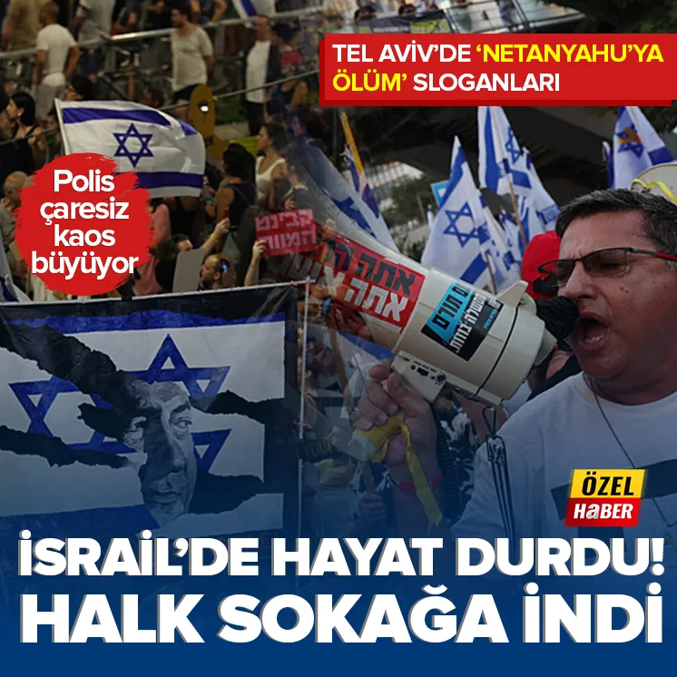 İsrailde yönetime karşı halk ihtilali bastırılamıyor!