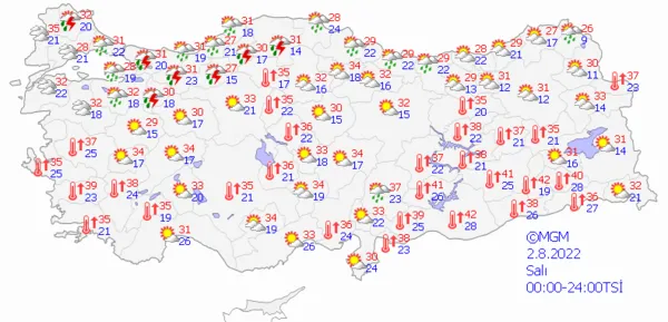 1659020529840.png Çok sayıda ile sağanak yağış geliyor! İstanbul'u da etkisi altına alacak! Meteoroloji'den çok sayıda ile yeni uyarı - 9