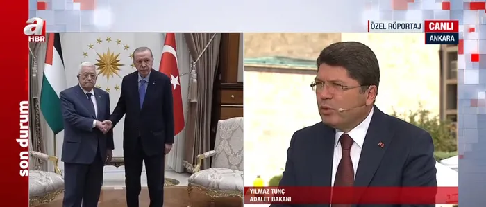 Adalet Bakanı Yılmaz Tunç A Haber canlı yayınında konuştu