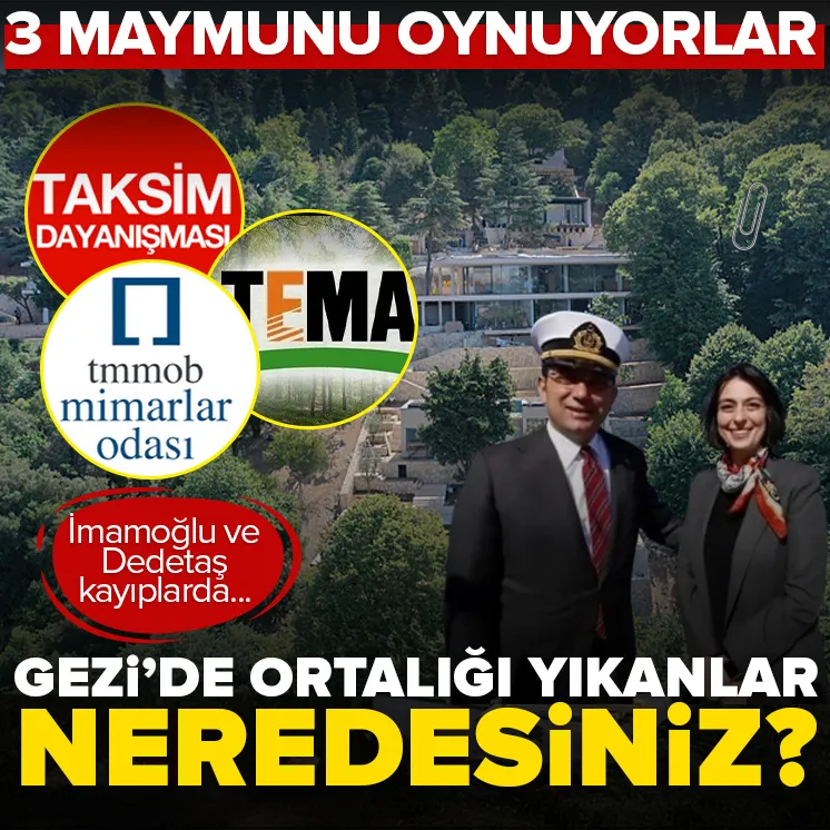 Gezide ortalığı yıkanlar neredesiniz?
