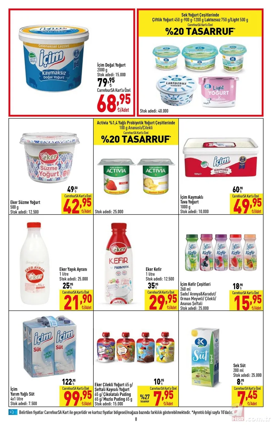 CarrefourSA Sıvı Yağ 155 TL’den, 40’lı Tuvalet Kağıdı 169 TL’den ve Dana Kıyma 289,90 TL’den satışa sunuyor! İşte 28 Eylül CarrefourSa indirim listesi 8