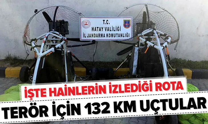 Hainlerden 132 kilometrelik terör uçuşu!