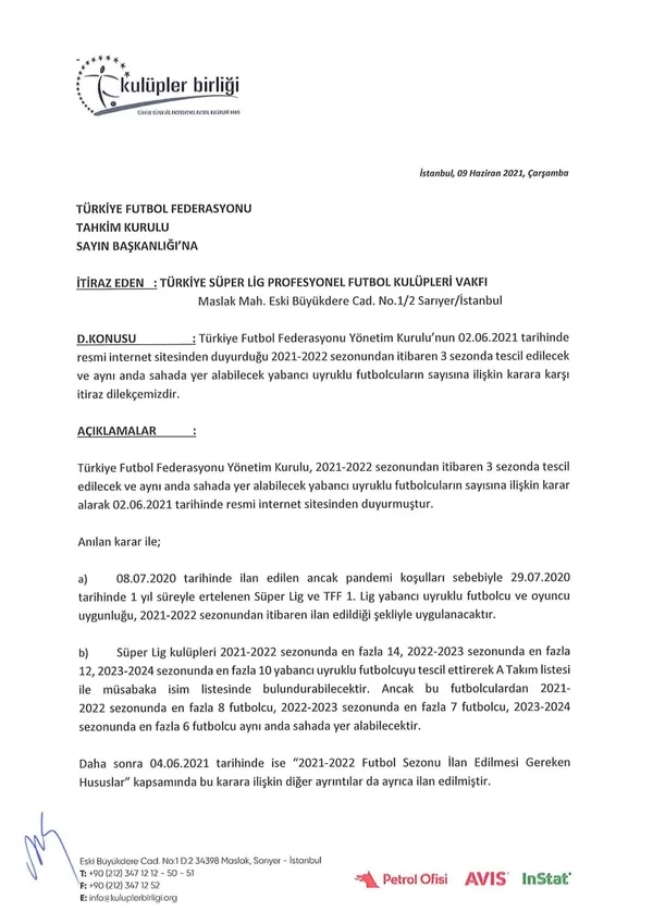 Son dakika: Kulüpler Birliği’nden yabancı sayısı açıklaması!