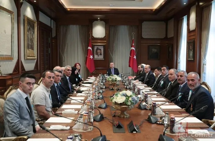 Başkan Recep Tayyip Erdoğan gazileri kabul etti!