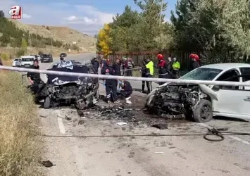 Sivas’ta iki otomobil çarpıştı: 1 ölü