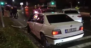 Sivas’ta zincirleme kaza! 5 otomobil birbirine girdi: 1 yaralı