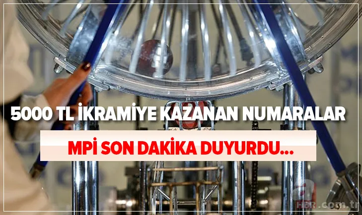 Milli Piyango 2021 çekilişi 5000 TL ikramiye kazanan numaralar! Milli Piyango yılbaşı çekilişi 5000 TL kazanan rakamlar... 1