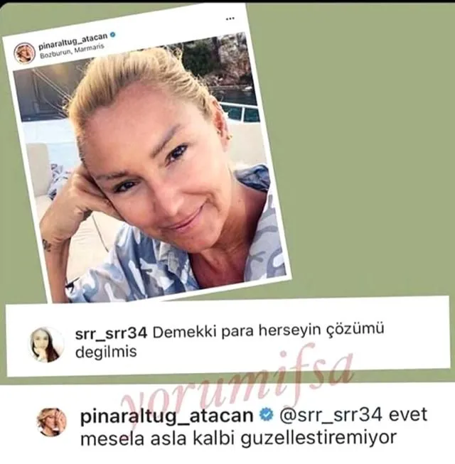 Pınar Altuğ makyajsız fotoğrafına gelen yorum sonrası çileden çıktı! Verdiği cevap olay oldu