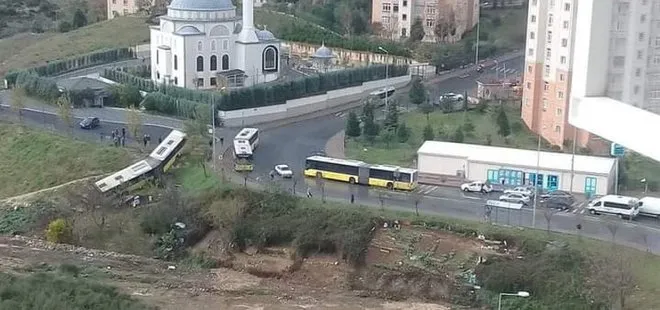 Son dakika: Başakşehir’de İETT otobüsü devrildi