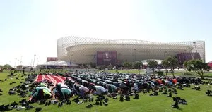 Dünya Kupası’nda muhteşem cuma görüntüsü!