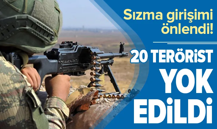 Sızma girişimi önlendi! 20 terörist yok edildi