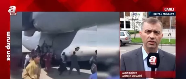 Son dakika: Rusya’dan flaş Afgan göçmen iddiası! A Haber canlı yayınında ABD uçaklarının göçmenleri nereye götürdüğü anlatıldı