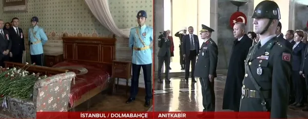 Son dakika: Başkan Erdoğan’dan Atatürk’ün vefatının 81'inci yılında Anıtkabir’e ziyaret - 3