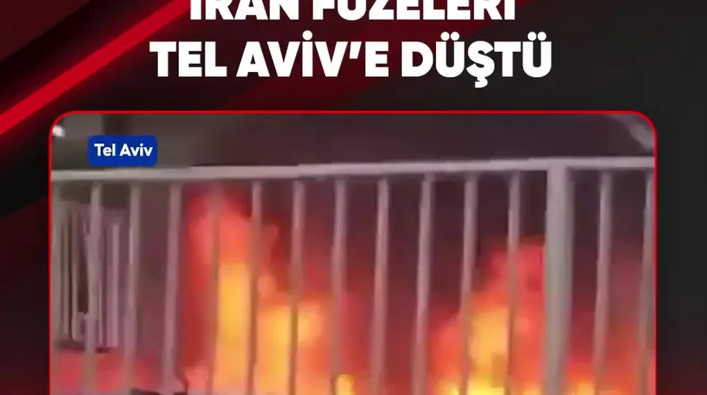 İRAN FÜZELERİ TEL AVİV’E DÜŞTÜ