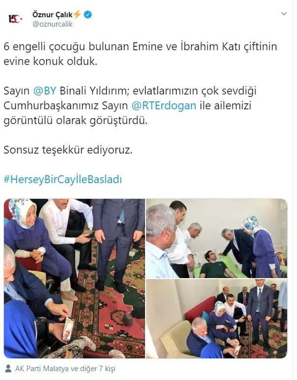 Binali Yıldırım Malatya’da Katı ailesini ziyaret etti