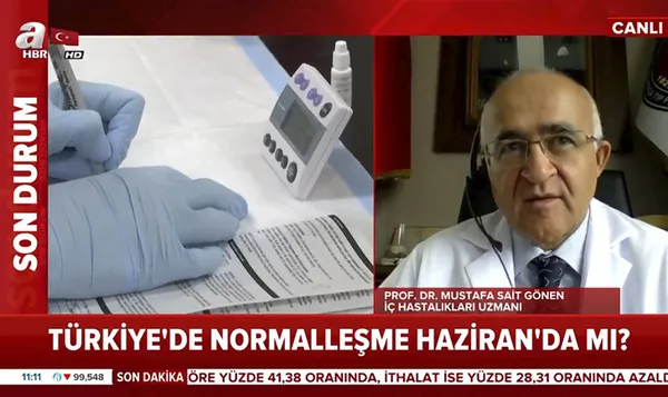 Uzman isim A Haber canlı yayınında koronavirüs vaka sayılarının yarıya indiğini açıkladı |Video - 1
