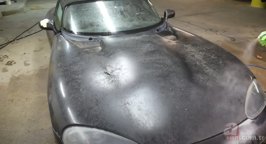 Garajda kaderine terk edilmiş Dodge marka arabayı yenilediler 🚗 Sahiplerinin gözü yaşlı 14