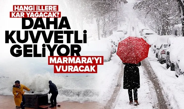 İstanbul ve Ankara’ya kar yağacak mı? Meteoroloji’den peş peşe uyarı! İşte 5 günlük hava durumu | Marmara’yı fırtına vuracak