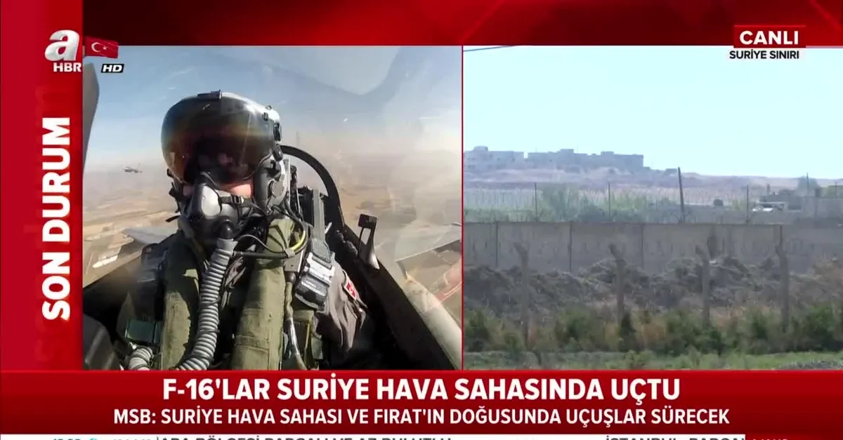 Türk savaş uçakları Suriye hava sahasında