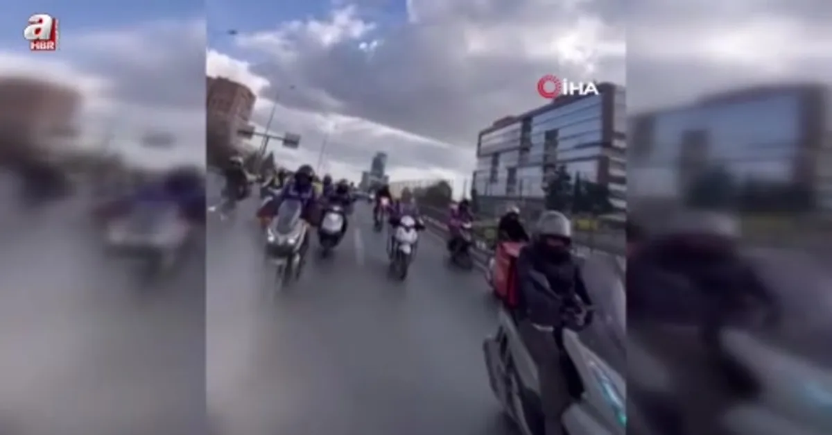 Alkollü kamyon sürücü kuryeye çarptı