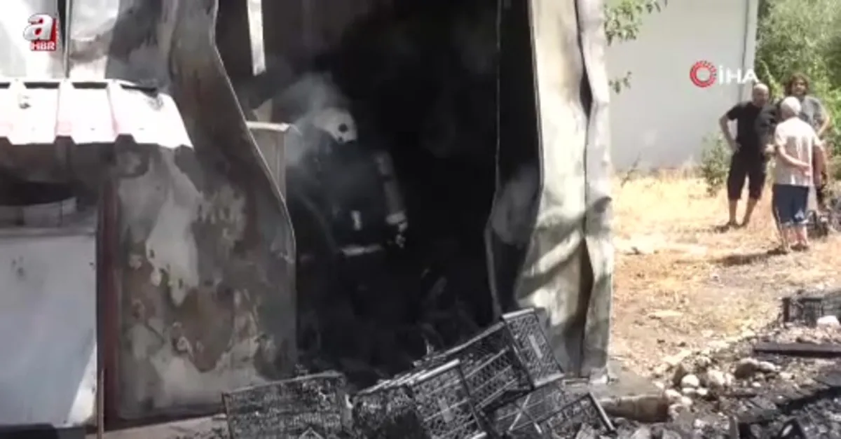 Soğuk hava deposunda korkutan yangın