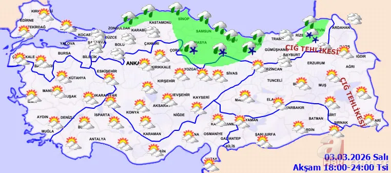 Meteoroloji saat vererek uyardı: Kar ve sağanak bir anda bastıracak! 10