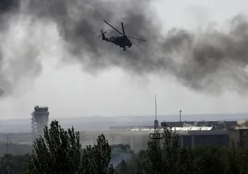 Ukrayna’da Mi-2 tipi askeri helikopter düştü