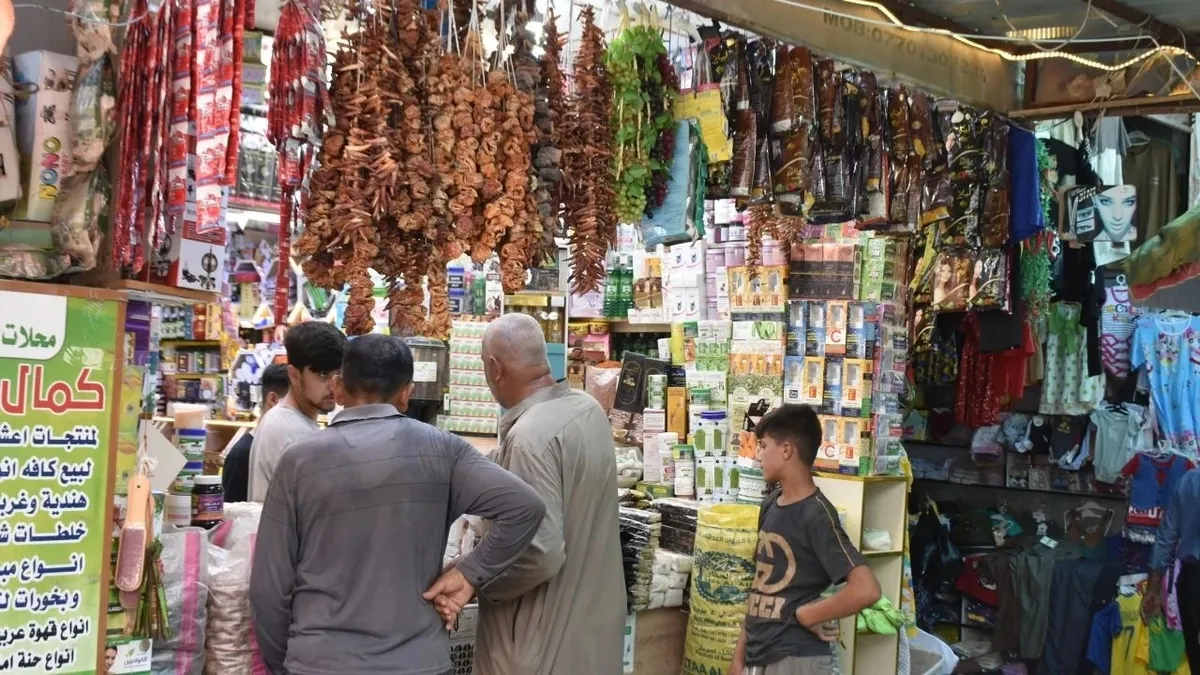 Kerkük'te çarşılarda Ramazan Bayramı hareketliliği!