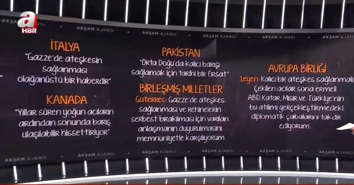 Dünya ateşkes kararına ne dedi?