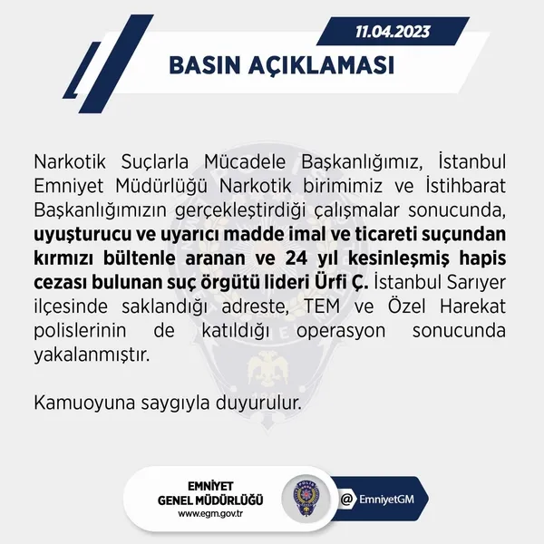 egm-duyurdu-kirmizi-bultenle-aranan-suc-orgutu-lideri-yakalandi-1681240903539.jpg EGM duyurdu: Kırmızı bültenle aranan suç örgütü lideri Urfi Çetinkaya yakalandı | Zırhlı araçla adliyeye sevk edildi - 1