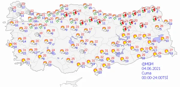 1622476171311.png Meteoroloji'den çok sayıda il için son dakika şiddetli sağanak yağış uyarısı! İstanbul Ankara İzmir'de yağmur yağacak mı? İşte hava durumu... - 9