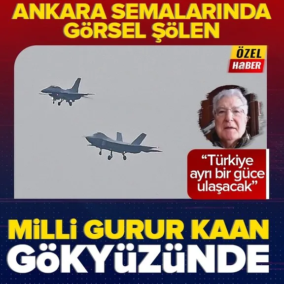 Türkiye’nin milli muharip uçağı KAAN gökyüzünde! İlk uçuşunu Ankara semalarında başarıyla tamamladı...