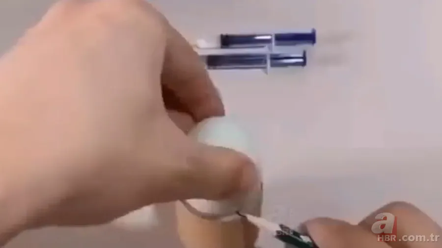 İşte civcivin yumurta içindeki gelişimi 🐣 İğne ile enjekte etti gün gün görüntüledi 🥚 1