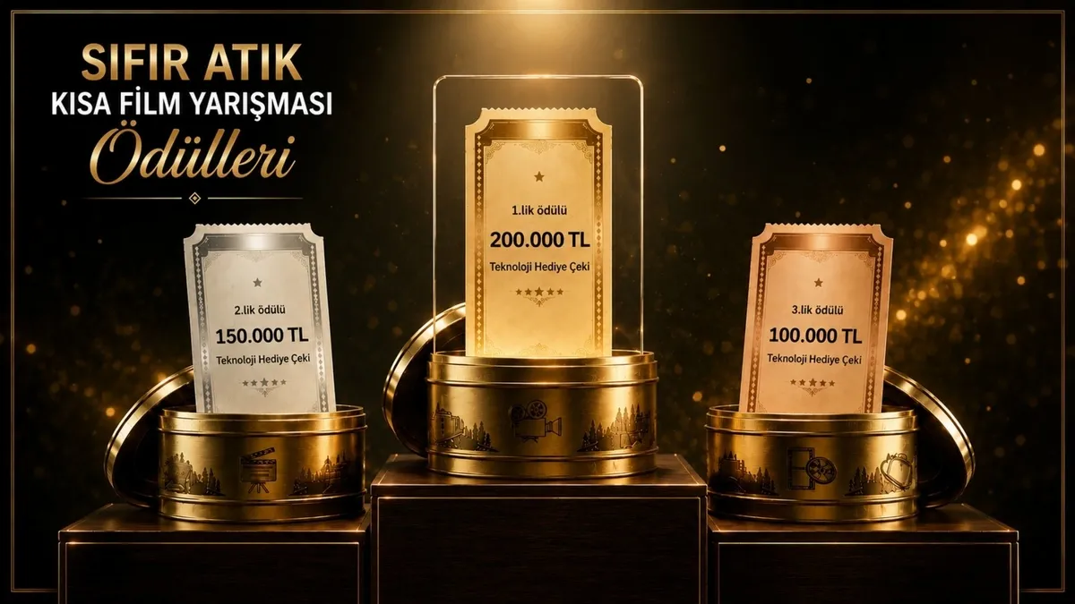 1789210831379.jpg Dereceye giren üç katılımcıya birincilik için 200 bin, ikincilik için 150 bin ve üçüncülük için 100 bin TL olmak üzere toplam 450 bin TL değerinde teknoloji hediye çeki verilecek.