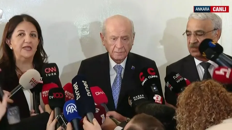 DEM heyeti ve Bahçeli görüşmesi sona erdi