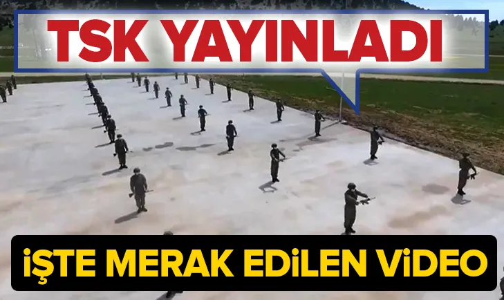 Türk Silahlı Kuvvetleri merak edilen videoyu yayınladı! Ordu koronavirüs sürecinde nasıl eğitim aldı?