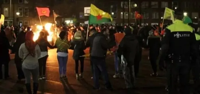 Hollanda’da sözde kültür festivali adı altında paçavralarla terör propagandası yaptılar