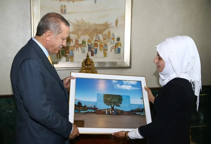 Suriyeli kızın Erdoğan hayali gerçek oldu