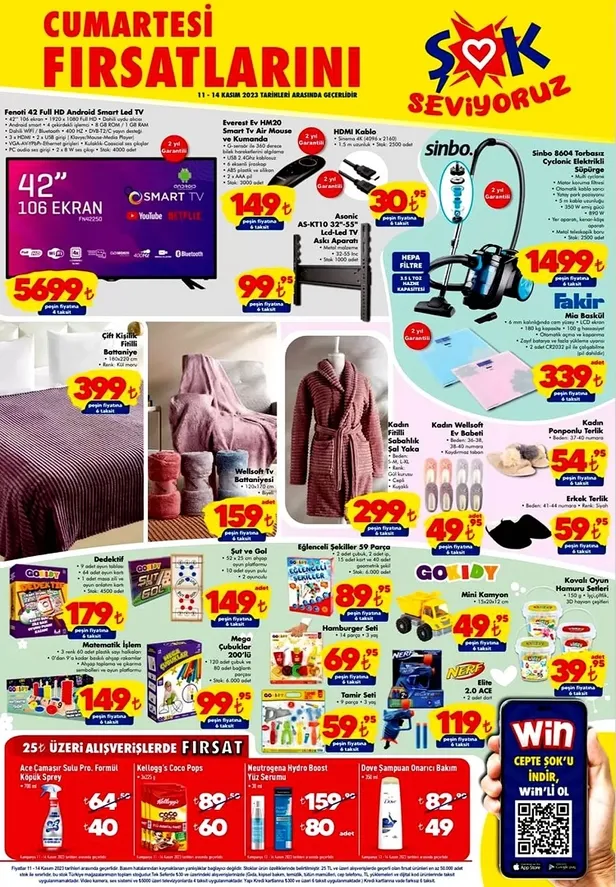 ŞOK 14 Kasım aktüel ürünler kataloğu! ŞOK’ta bu hafta ev hanımlarına, otomobil tutkunlarına ve teknoloji severlere özel ürünler yer alıyor