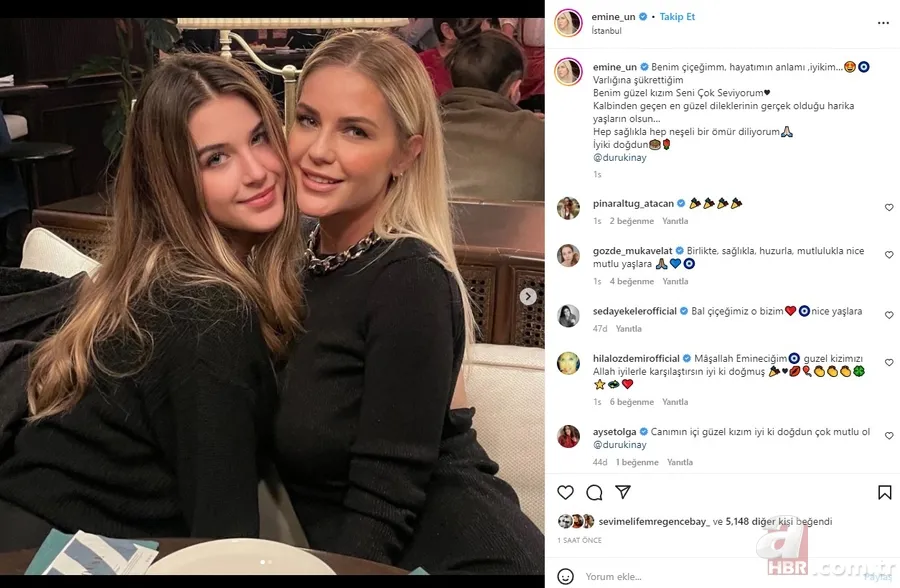 Emine Ün ve Emre Kınay’ın kızları Duru 18 oldu! Emine Ün paylaştı, Duru güzelliğiyle mest etti! ‘Aynı annesi’ 5