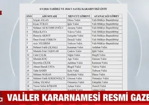 Valilik Kararnamesi Resmi Gazete'de